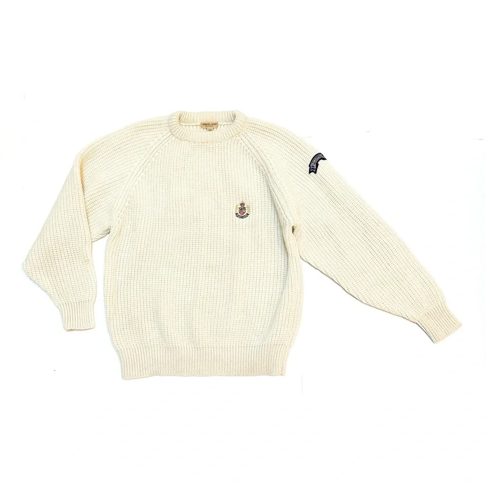 Vintage Portland Motomachi PX Yacht Club Sweater Japanese 100% Wool Shaker Knit